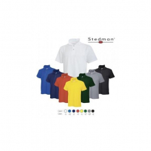 Tricou cu guler bumbac colorat ST3000-AE-XL