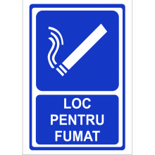 INDICATOR LOC PENTRU FUMAT