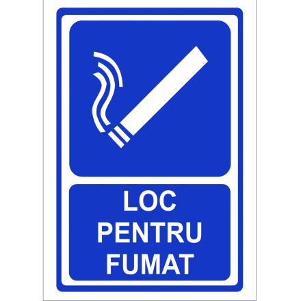 INDICATOR LOC PENTRU FUMAT